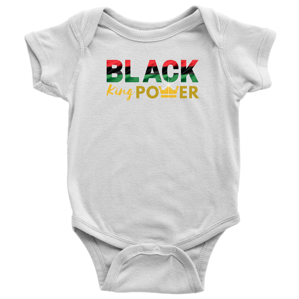 Black King Power Baby Bodysuit - MONLANE