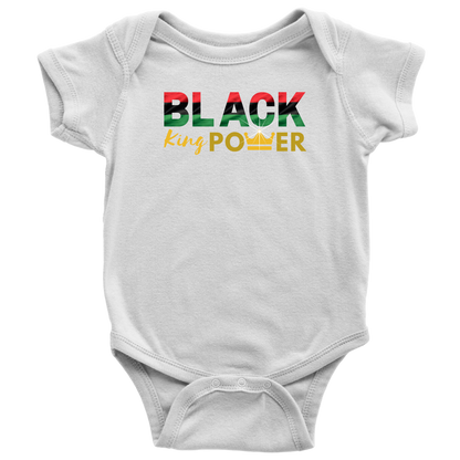 Black King Power Baby Bodysuit - MONLANE
