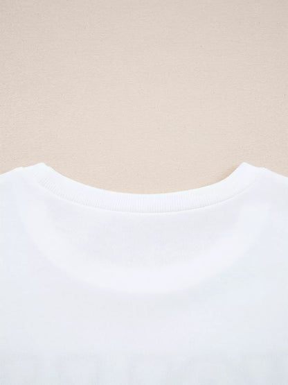 Embroidered Round Neck Sweatshirt