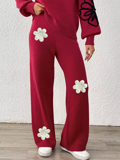 Ribbed sweater pants, view 8
