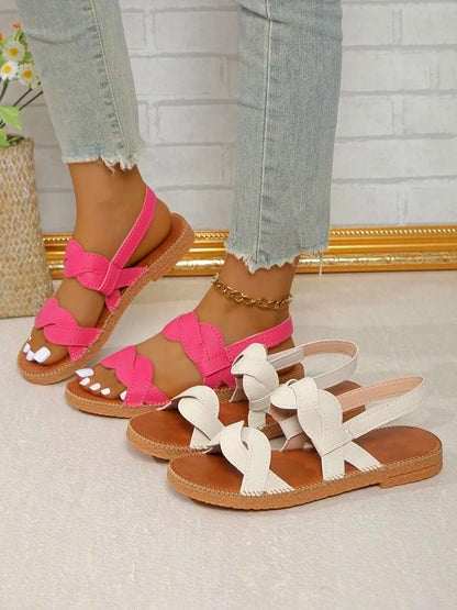 Open Toe Flat Sandals