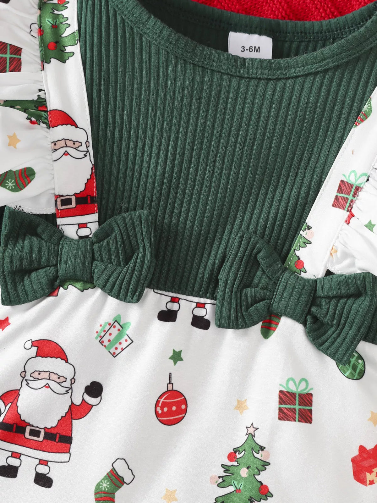 Children's Christmas Jumpsuit Set with Headband