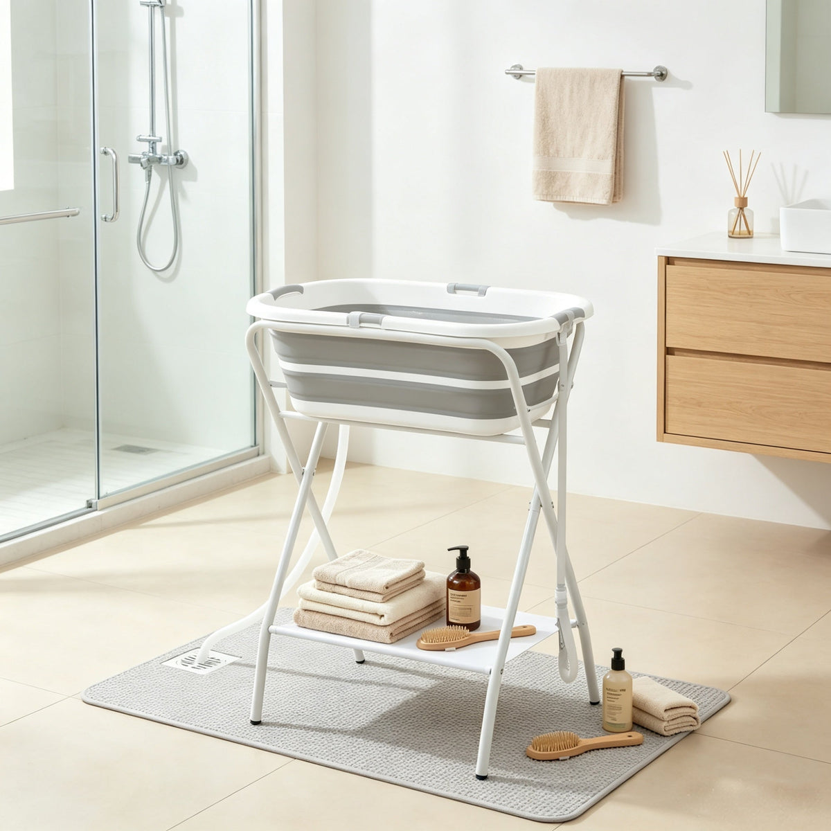 Raised dog grooming tub, view 6