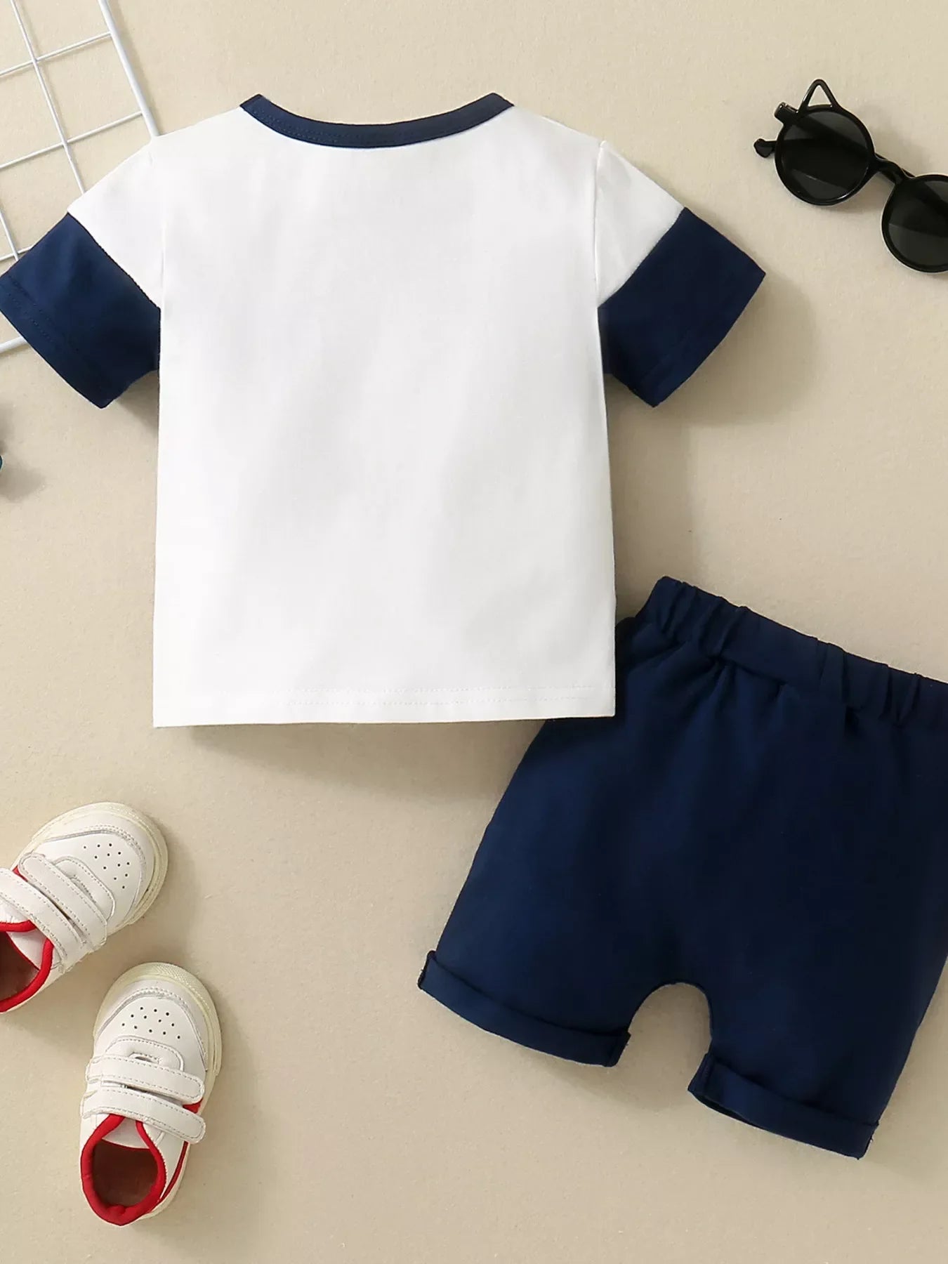 Children's Striped T-shirt and Shorts Set