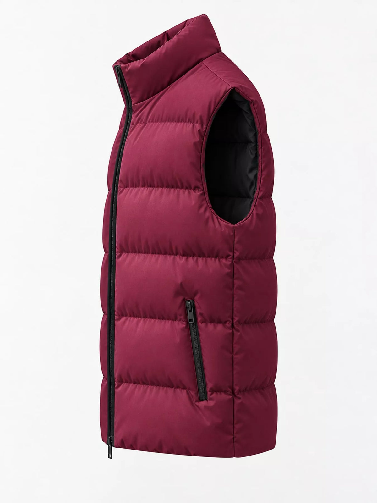 Men's zip-up puffer vest, view 18