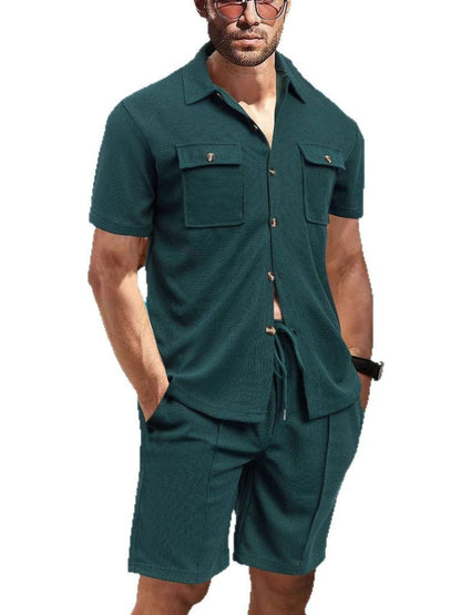 Men's Full Size Shorts Set