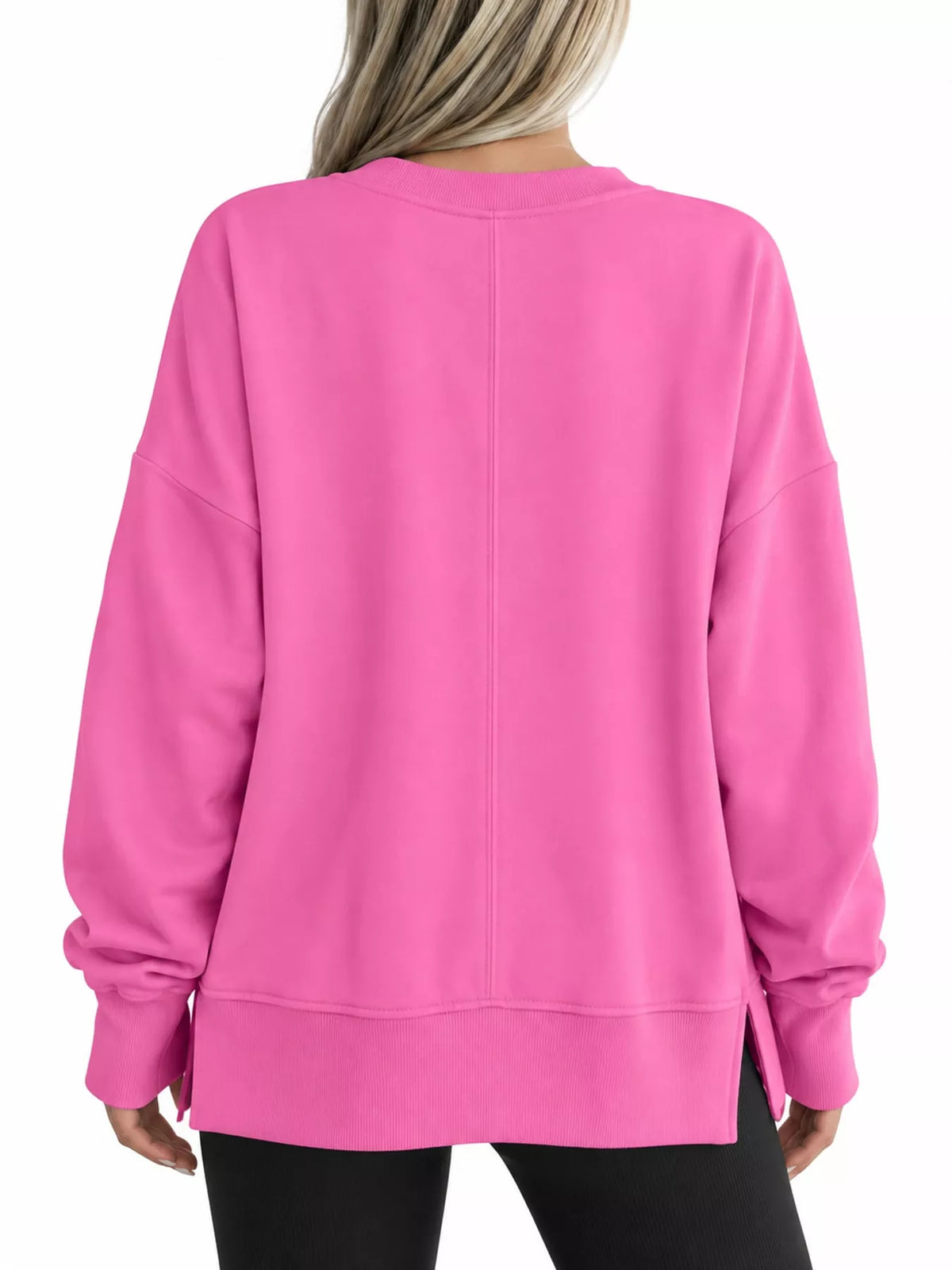 Oversized crew neck sweatshirt, view 33