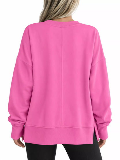 Oversized crew neck sweatshirt, view 33