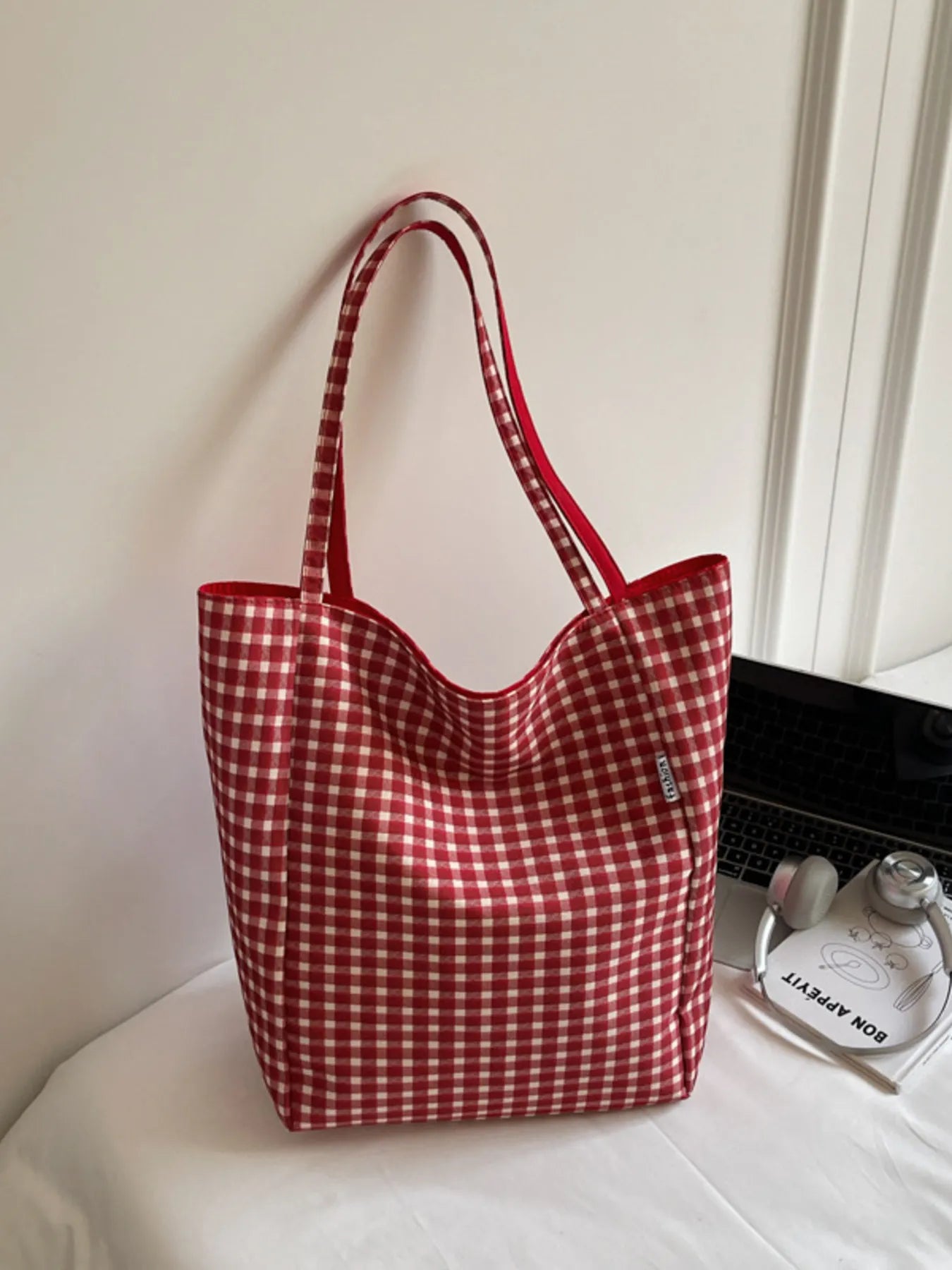 Plaid Pattern Tote Bag