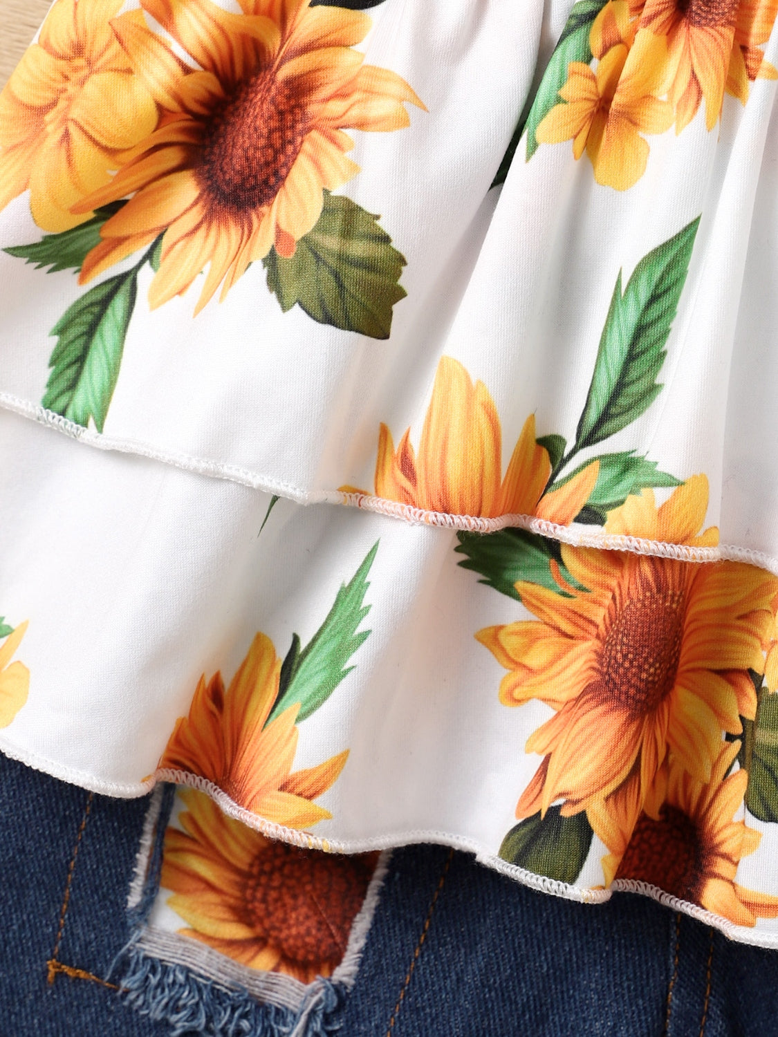 Children's Sunflower Shorts Set