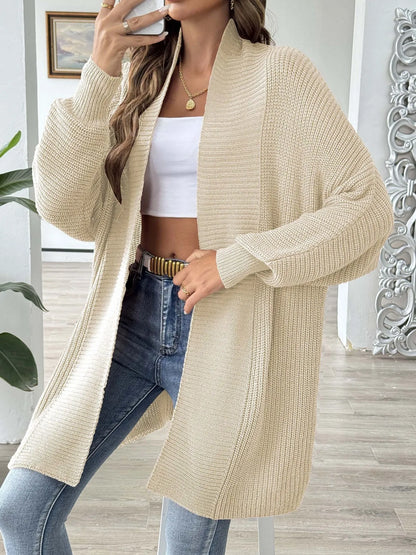 Oversized Knit Open Front Cardigan