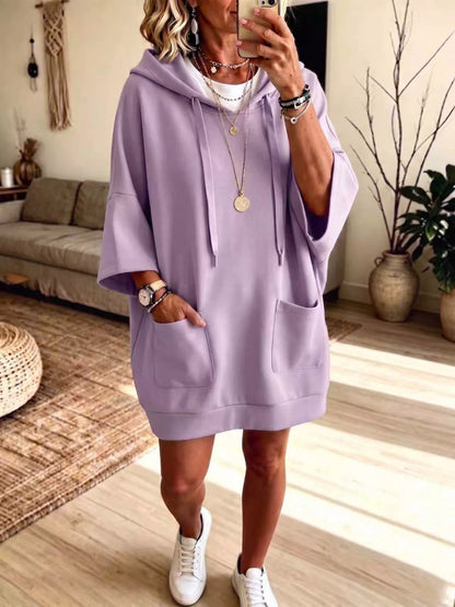 Full Size Drawstring Hoodie Plus Size