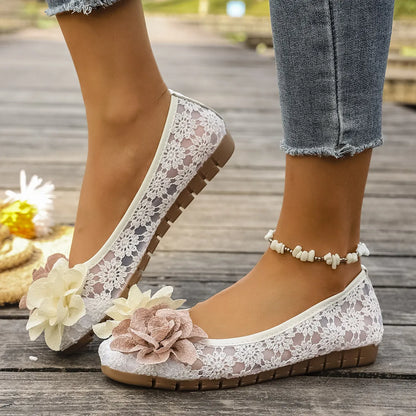 Flat Round Toe Slip-Ons