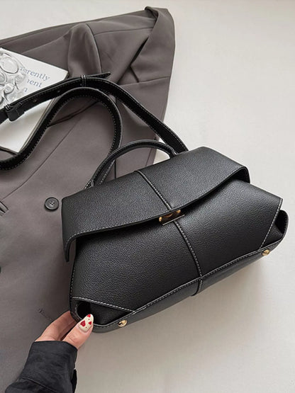 Geometric Flap Shoulder Bag