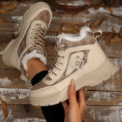 High-Top Platform Chunky Sneaker Boots