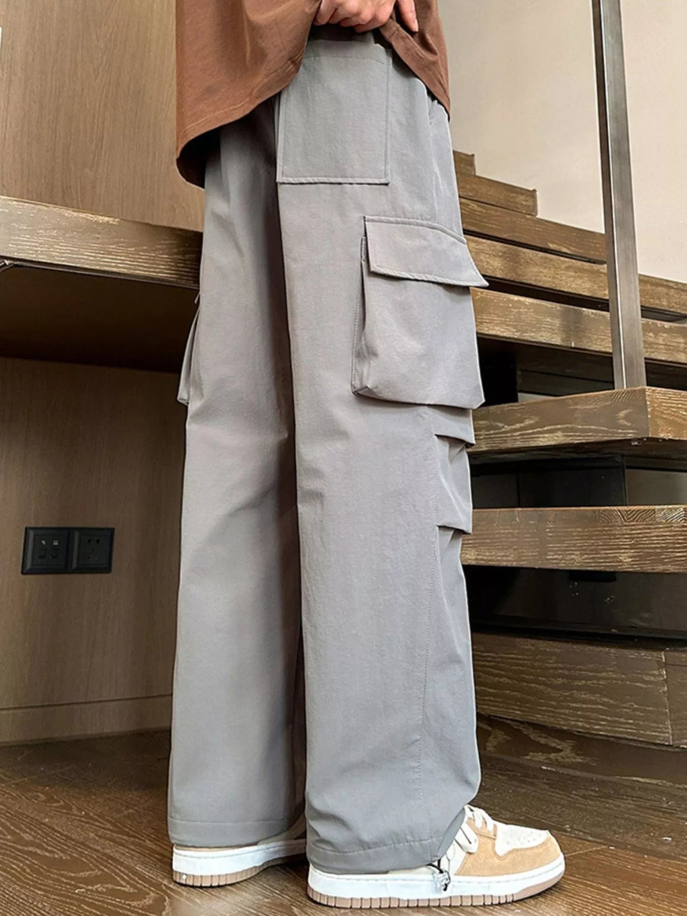Men's Plus Size Loose Fit Cargo Pants