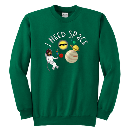 I Need Space Kids & Youth Sweatshirt - MONLANE