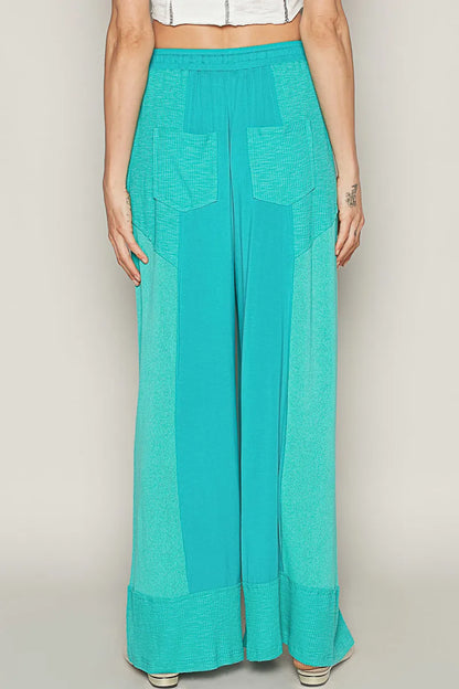 Drawstring Wide Leg Pants