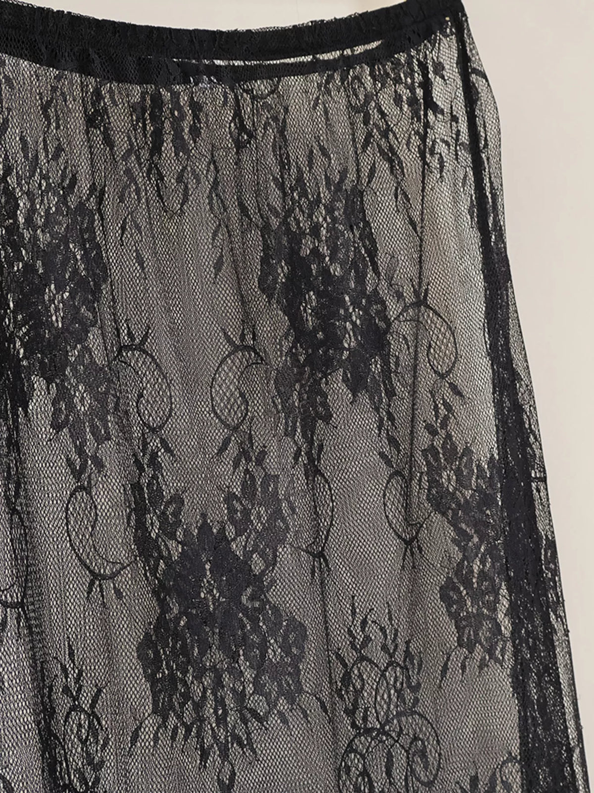 Lace Corset Mini Dress Set with Sheer Overlay