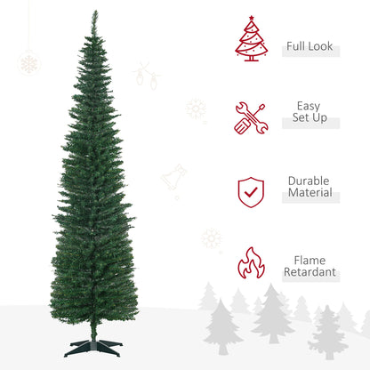 7 ft pencil Christmas tree, view 2
