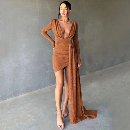 Long Sleeved Sexy Slim Fit Dress