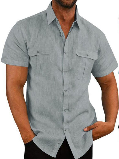 Men's Plus Size Short Sleeve Shirt