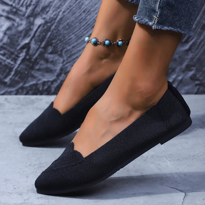 Point Toe Flat Slip-Ons