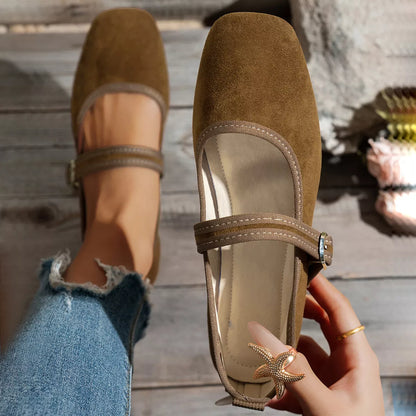 Square Toe Slip-Ons