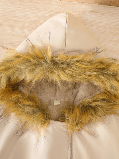 Children's Faux Fur Hooded Outerwear
