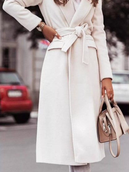 Tie Waist Longline Outerwear