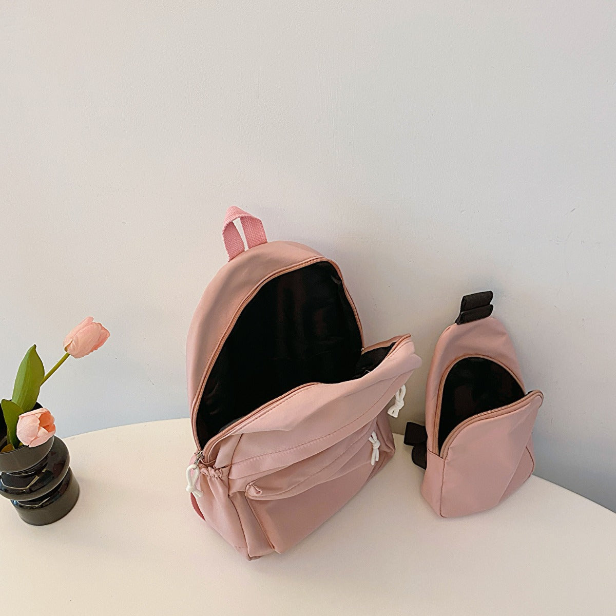 Cloth Backpack Bag and Sling Bag