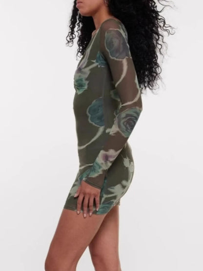 Bodycon Dress with Keyhole Detail