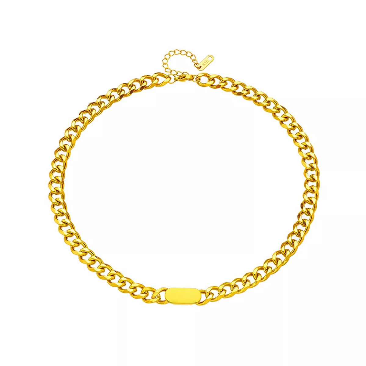 Bar chain necklace and bracelet set, view 5