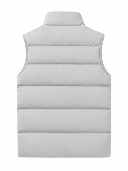 Men's Zip-Up Puffer Vest for Layering, Sizes M to 7XL