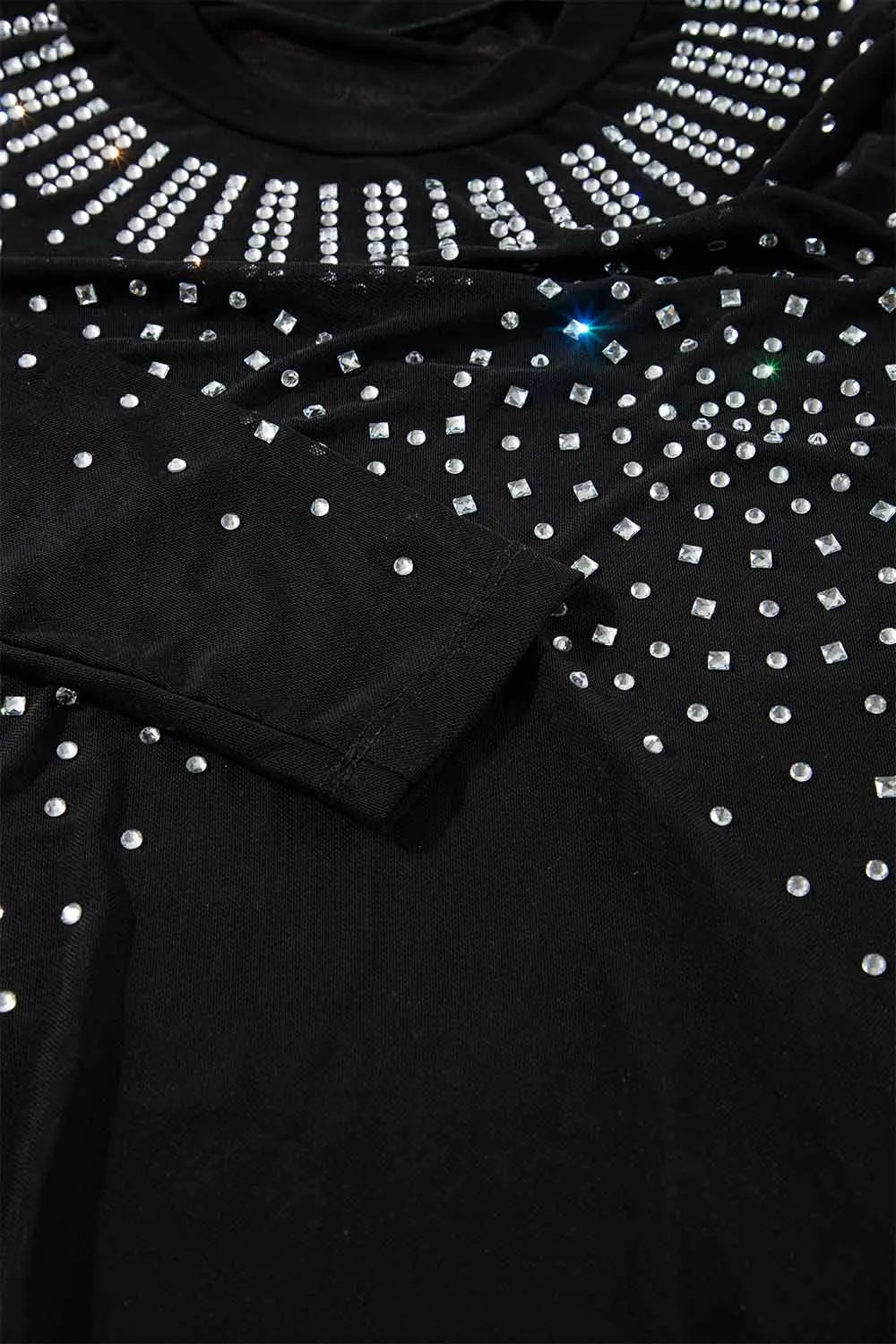 Rhinestone Long Sleeve Bodysuit