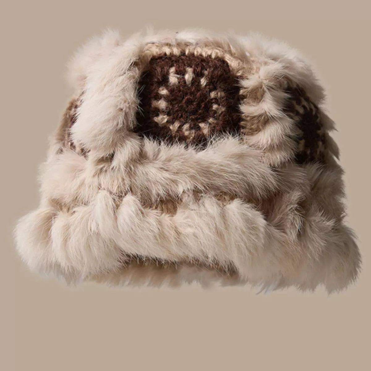 Fuzzy Crochet Bucket Hat