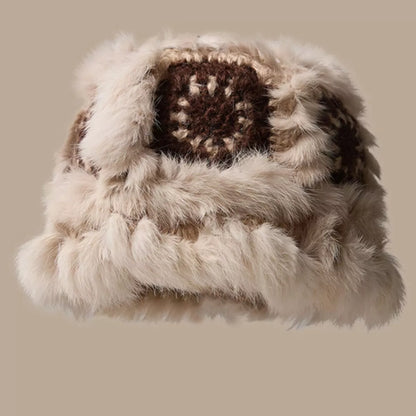 Fuzzy Crochet Bucket Hat