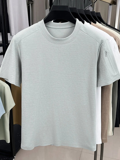 Plus Size Men's Round Neck T-Shirt