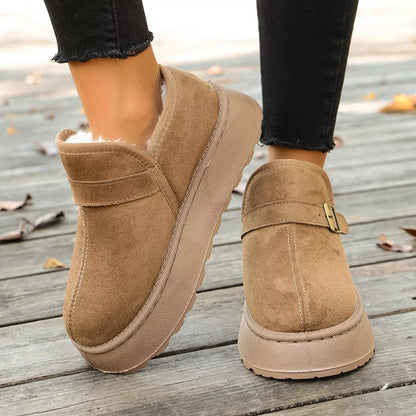 Suede platform boots, view 6
