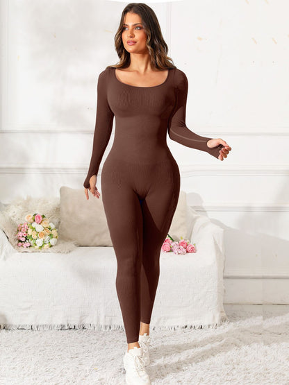 Long Sleeve Active Jumpsuit