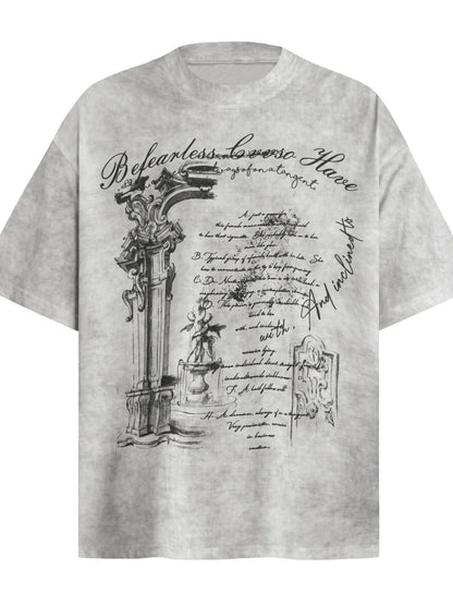 Men's Graphic Round Neck T-Shirt