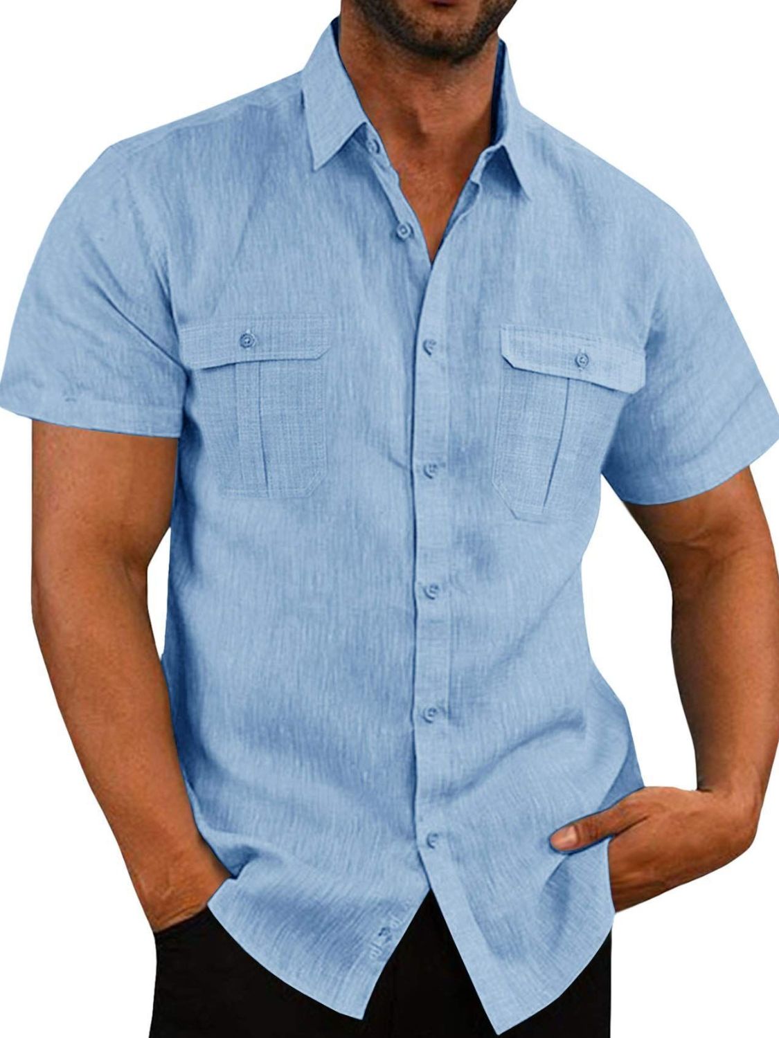 Men's Plus Size Short Sleeve Shirt