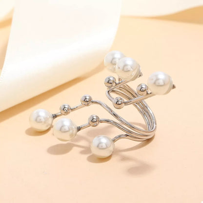 Alloy Pearl Bypass Ring