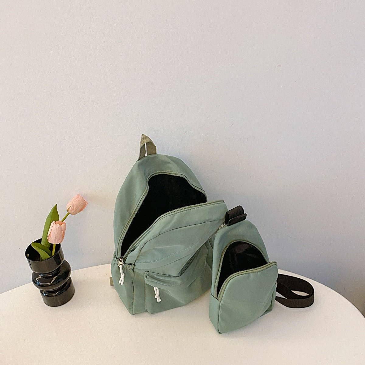 Cloth Backpack Bag and Sling Bag