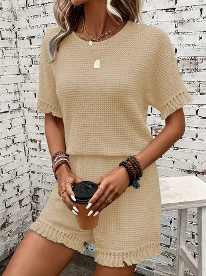 Tassel Top and Shorts Set