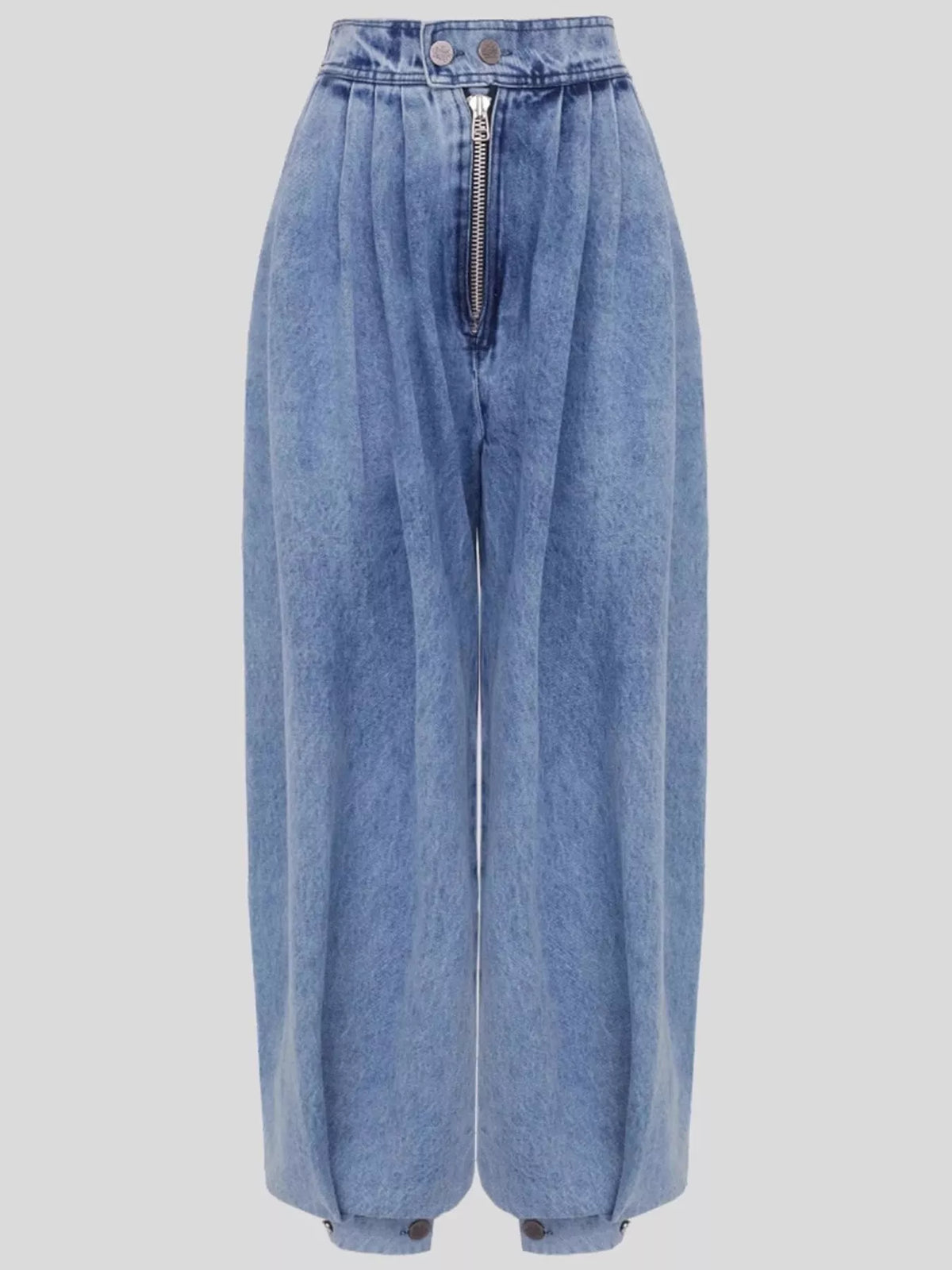 Plus size balloon leg jeans, view 4