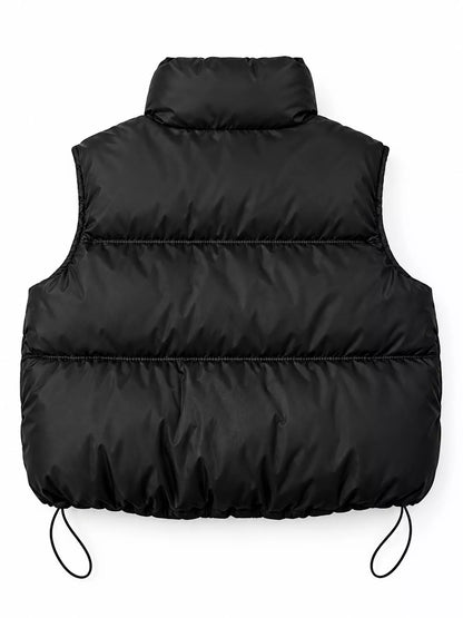 Puffer vest coat, view 4