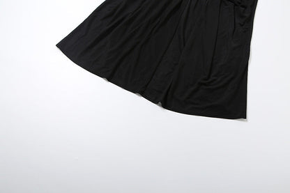 Patchwork Sleeve Hollow Dress