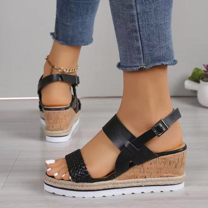 Elevate Your Style with Comfortable Woven Wedge Sandals