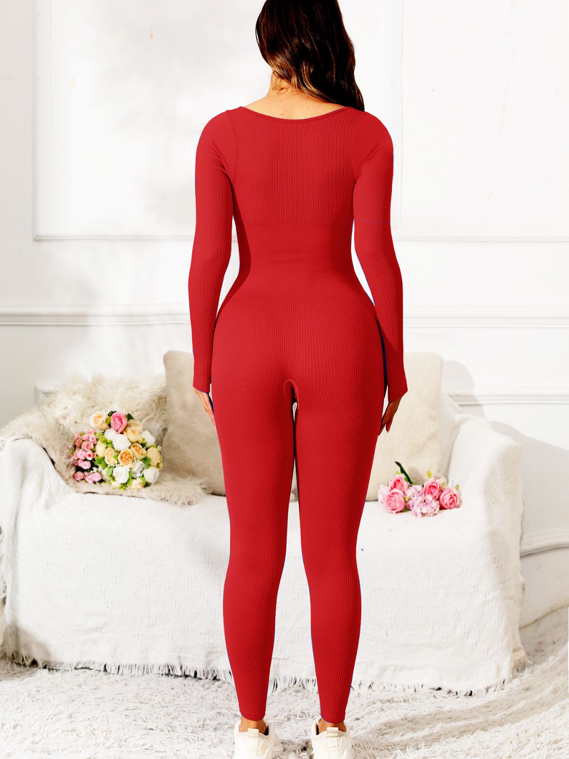 Long Sleeve Active Jumpsuit